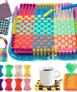 IQKidz Weaving Loom Kit Toys. DIY Arts and Crafts for Kids and Adults. Ideal Gifts for Girls Ages 5 6 7 8-12 13. Easy Potholder Loom Knitting Activity for Beginners. 224 Craft Loops