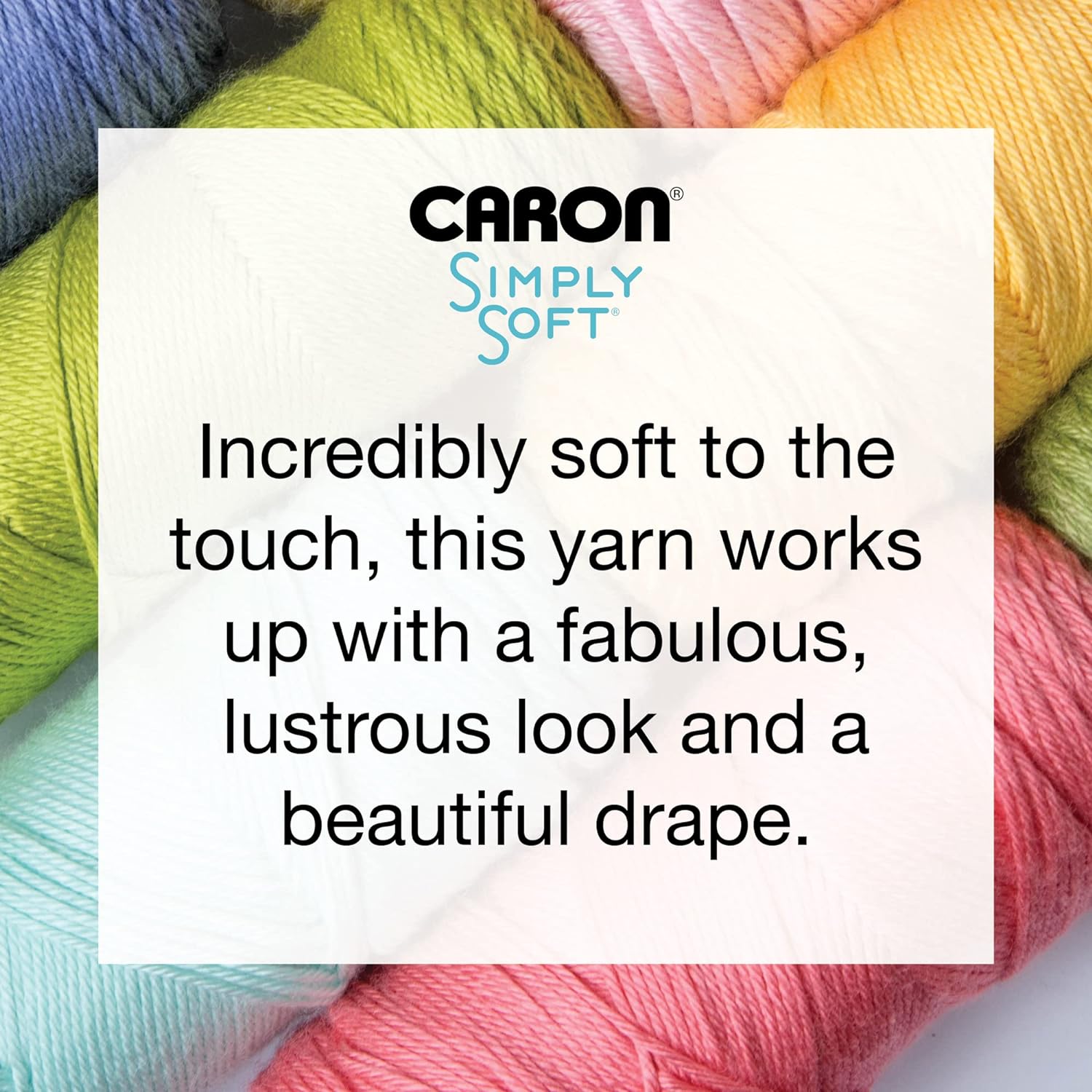 Caron Simply Soft Soft Blue Yarn - 3 Pack of 170g/6oz - Acrylic - 4 Medium (Worsted) - 315 Yards - Knitting/Crochet - Image 7
